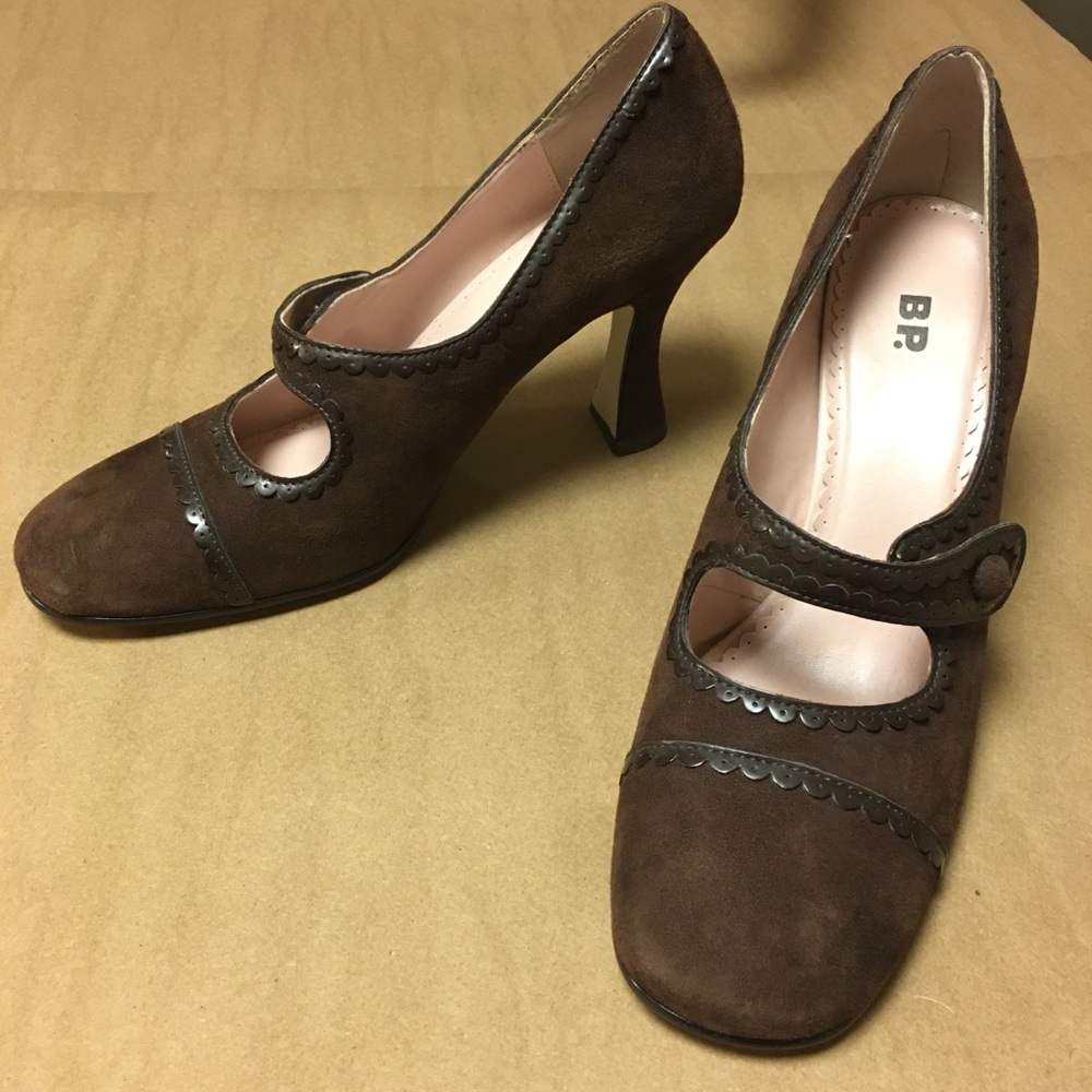 Brown Mary Jane High Heel Shoes 👠